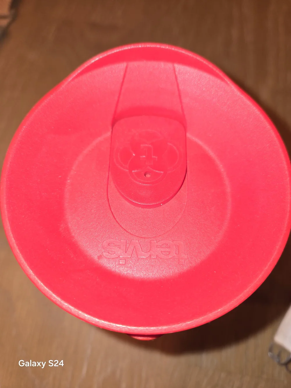 tervis Clear Travel Tumbler with Red Lid and Colorful 'Nana' Patch